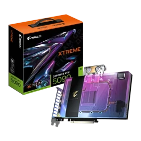 GIGABYTE AORUS GeForce RTX 5090 Xtreme WATERFORCE WB 32GB / 2655MHz / 32GB GDDR7 / 512-bit / 1x HDMI + 3x DP / 1000W (16 (GV-N5090AORUSX WB-32GD)