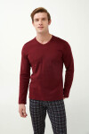 Vamp - Klasické pánske pyžamo 21663 - Vamp dark gray 4XL