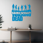 Veselá Stena Samolepka The Walking Dead Farba: hnedá, Veľkosť: 60 x 53 cm