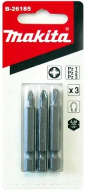 Makita B-26216 Sada bitov PZ1/2/3 x 50mm (3ks) (B-26216)