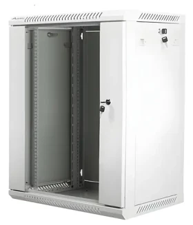 Lanberg WF01-6415-10S sivá / Nástenný rozvádzač 19" / 15U / 600 x 450 mm / 60 kg / flat pack (WF01-6415-10S)