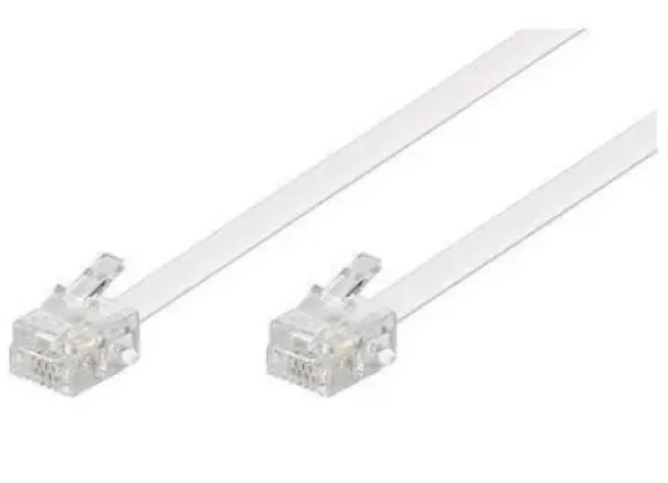MicroConnect Modulárny kábel RJ11 6P/4C 15m biela (MPK191W)