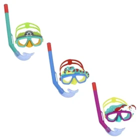 Bestway Šnorchlovací set Aquapals mix farieb / Nastaviteľné popruhy / 3+ (24059)