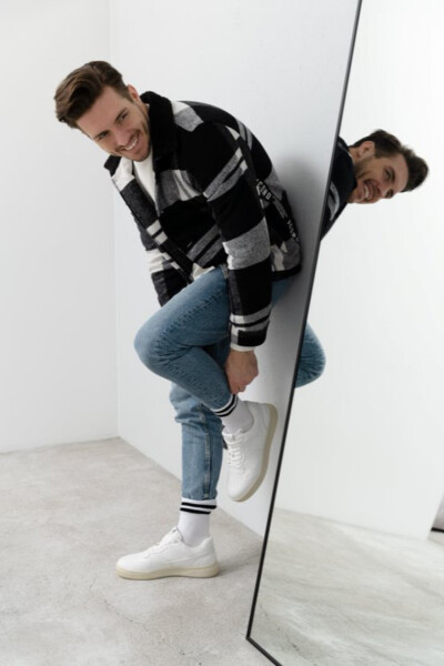 Pánske športové ponožky 057 BRONZOVÁ/ZELENÁ 41-43