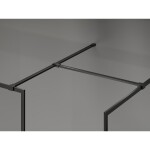 MEXEN/S - Kioto-F Sprchová zástena WALK-IN s rámom 180 x 75, transparent 8 mm, čierna 800-180-202-04-70-075