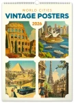 NOTIQUE Nástenný kalendár Vintage plagáty - svetové mestá 2026, 33 x 46 cm (PGN-35184)