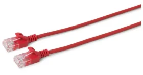 MicroConnect CAT6 U/UTP SLIM 1m červená / PVC (V-UTP601R-SLIM)