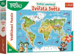 Trefl - Puzzle - Treflíci poznávajú zvieratká sveta