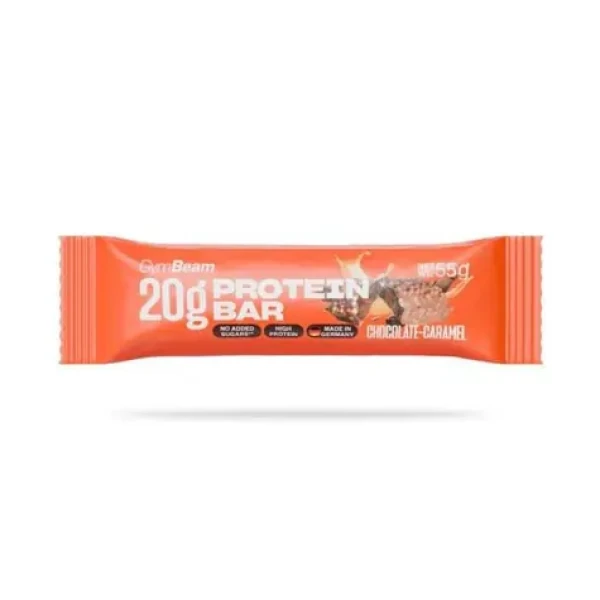 20 g Protein bar - GymBeam (čokoláda karamel, 55 g) (110368-2-55g-čokoládakaramel)