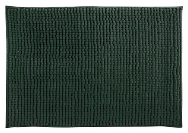 MSV Kúpeľňová predložka CHENILLE tmavo zelená / mikrovlákno / protišmyková / 40 x 60 cm