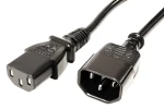 Value Predlžovací napájací kábel IEC320 C14-C13 čierny / Napájací kábel / 1,8 m (19.99.1515)