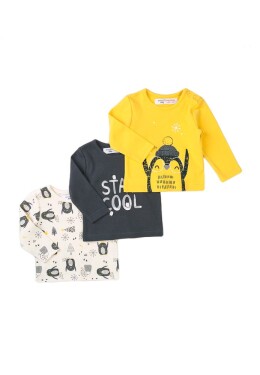 Tričko dojčenské 3pack, Minoti, Hug 8, chlapec - 56/62 | 0-3m