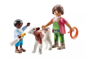 Playmobil® DuoPack 71803 DuoPack Farmárka s dieťaťom a teliatkom