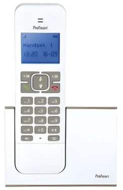 Profoon PDX-8400TE biela, taupe / Bezdrôtový telefón / DECT / handsfree (PDX-8400TE)
