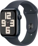 Apple Watch SE GPS + Cellular 44mm Midnight Alu Sport M/L Čierny (MXGM3QF/A)