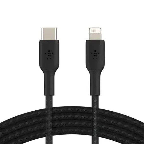 Belkin nabíjací kábel Lightning - USB-C čierna / Kábel / MFi certifikácia / 2 m (CAA004BT2MBK)