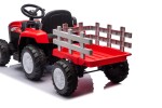 Mamido Mamido Detský elektrický traktor s vlečkou Farm 24V 2x45W červený
