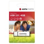 AGFAPHOTO USB 2.0 4GB strieborná / Flash Disk / USB-A 2.0 / R:12 MB/s / W:4 MB/s (10511)