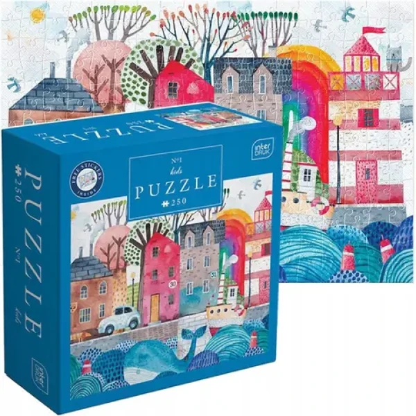 INTERDRUK Puzzle so samolepkami Prístav