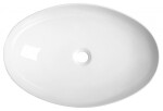SAPHO - PERA keramické umývadlo na dosku, 62,5x42cm, biela AR457