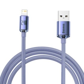 Baseus CAJY000105 Kábel USB-A (M) - Lightning (M) 2 m fialová (CAJY000105)