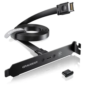 GrauGear G- ETC-20G-B / Rozširujúci kábel / USB-C / USB 3.2 Gen 2x2 / 20 Gbit/s / 100W (G-ETC-20G-B)