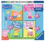 Ravensburger Moje prvé puzzle Prasiatko Peppa 2/3/4/5 dielikov