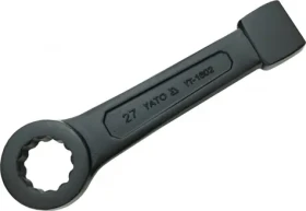 YATO Kľúč maticový očkový rázový 27 mm / Kľúč maticový očkový rázový / AS-DRIVE / CrV oceľ / 185 mm (YT-1602)
