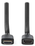 Nedis Ultra High Speed HDMI predlžovací 1 m čierna / Kábel HDMI / 8K 60Hz / 48 Gbps / Ethernet / pozlátené konektory (CVGB35090BK10)