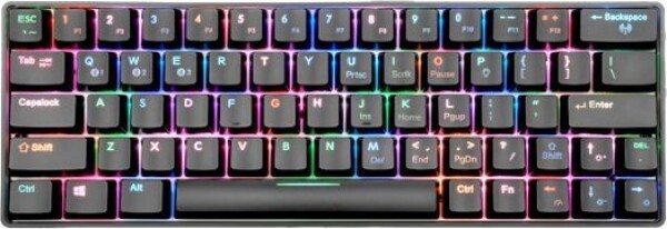 Fourze Fourze GK60 Gaming Keyboard US 60% bla