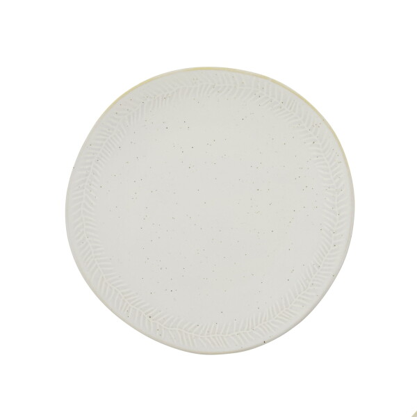 House Doctor Kameninový tanier Serve Off-white Ø 22,5 cm