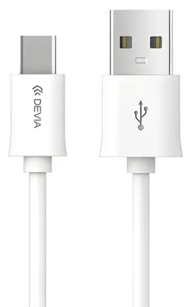 Devia SMART Series biela / Kábel / USB-A - USB-C / 1 m (6952897993405)