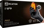 Mercator goGRIP čierne / Pracovné rukavice / Nitril / Veľkosť L / 50 ks (DM RUK GRIP CE L)