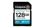 Kingston Canvas Go PLUS SDXC 128GB / UHS-I V30 / U3 / Class 10 / čítanie: až 200MBs / zápis: až 160 MBs (SDG4/128GB)