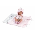 Llorens 73898 NEW BORN HOLČIČKA - realistická bábika bábätko s celovinylovým telom - 40 cm