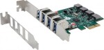 Exsys Exsys EX-11044 PCIe Schnittstellenkarte FH/LP PCIe 2.0 x1 4x USB 3.2