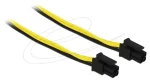 DeLock Micro-Fit 3.0 4pin - Micro-Fit 3.0 4pin čierna / Napájací kábel / 20 cm (85372)