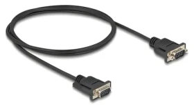 DeLock / Sériový kábel RS-232 / Sub-D9 samec - samec / 1 m (88000)