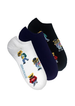 Pánske ponožky John Frank JF3SS10 3Pack UNI MIX