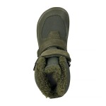 Chlapčenské zimné barefoot topánky PRO-tex LENO KHAKI - 32