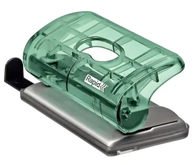 Rapid FC5 Colour'Ice ľadovo zelená / Mini dierovač / 10 listov / ABS plast (5001331)