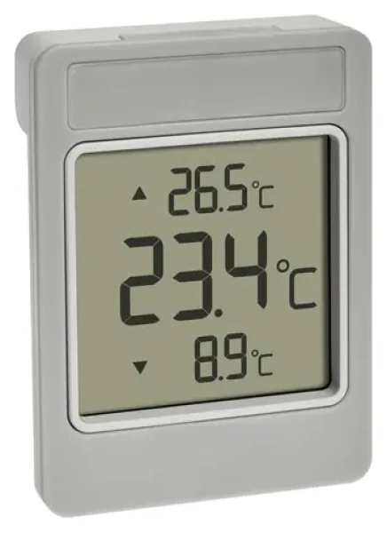 TFA 30.1067.15 WINDOO / Vonkajší digitálny teplomer / -25 až +70 °C / montáž bez vŕtania / napájanie AAA (30.1067.15)
