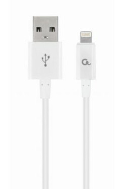 Gembird USB kábel Ligtning pre Apple zariadenia 2 m biela / USB 2.0 (CC-USB2P-AMLM-2M-W)