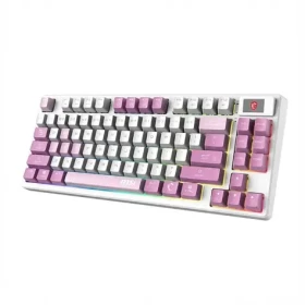MSI FORGE GK600 TKL fialová / Bezdrôtová herná klávesnica / mechanická / RGB / USB-C / BT / DE layout (S11-43DEQ01-HH9)
