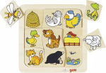 Goki Goki Drevené puzzle – Kto kde býva?