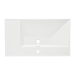 Nábytkové umývadlo SAT B-Way 81x46 cm biele matné otvor pre batériu uprostred SATBWA8046WM SATBWA8046WM