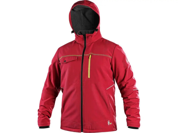 CXS STRETCH Pánska softshellová bunda červená XL 123011625095