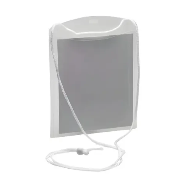 EuroSupplies IDPR M XL / Visačka / mäkký plast / šnúrka / 114 x 137 mm / 50 ks