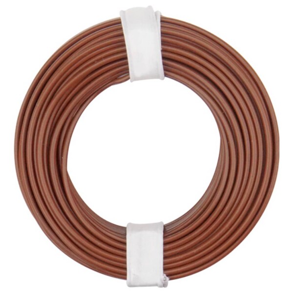 Donau Elektronik 175-018 opletenie / lanko LiY 1 x 0.75 mm² + 1 x 0.75 mm² hnedá 1 ks; 175-018
