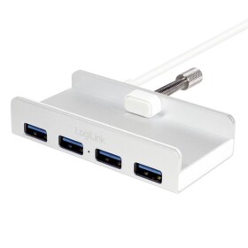 LogiLink UA0300 strieborná / USB Hub pre iMac / 4X USB 3.0 (UA0300)